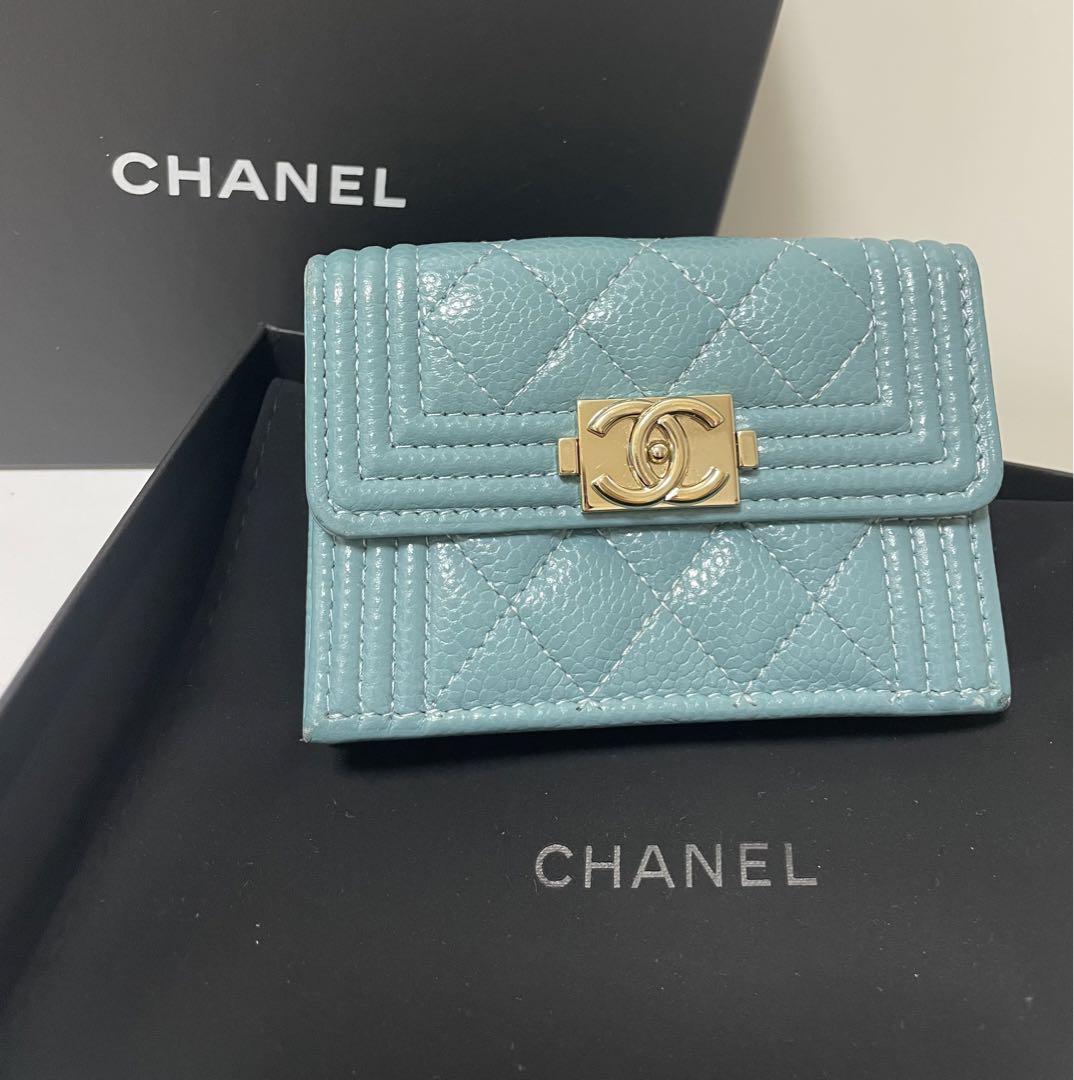 CHANEL ボーイシャネル コンパクト 三つ折り 財布