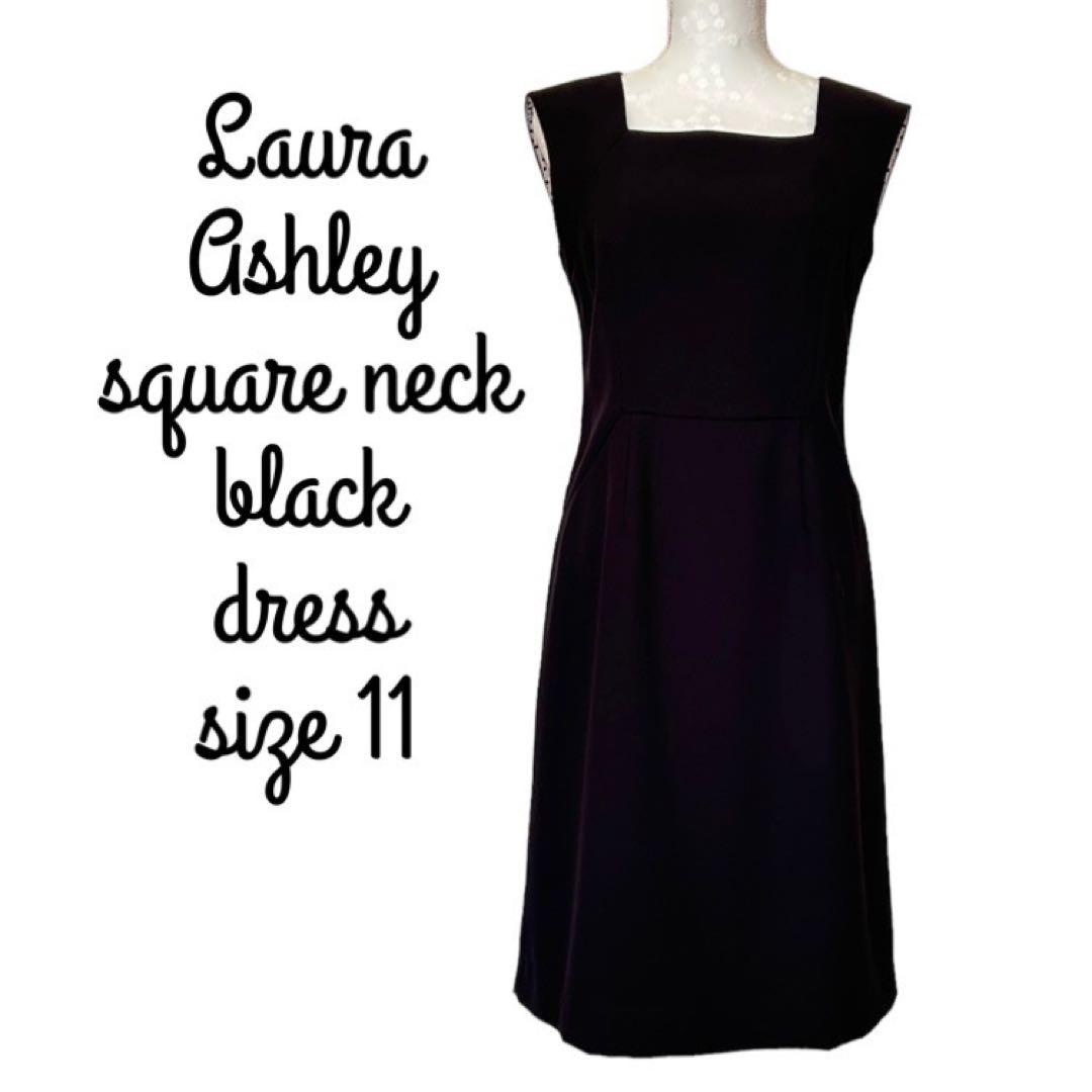 Laura Ashley ローラアシュレイ ワンピース ブラック 11