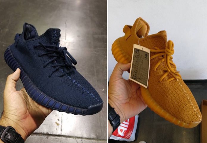 adidas Yeezy Boost 350 V2 Samples Blue Gold